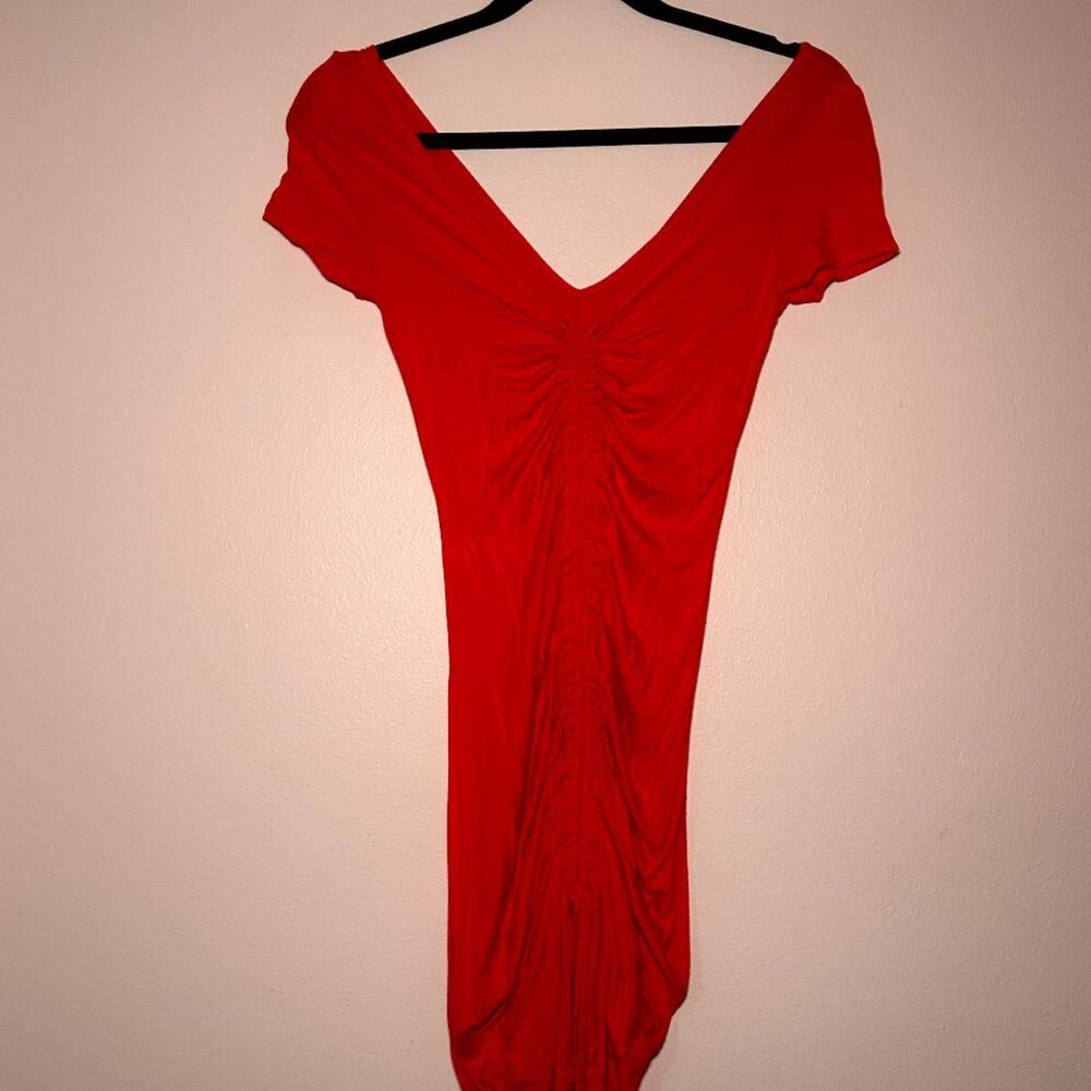 Fashion-nova Women's Red and Orange Dress